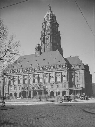 Dresden, Neues Rathaus, Ansicht Hauptfassade