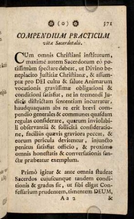 371-381, Compendium Practicum