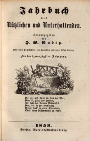 Jahrbuch des Nützlichen und Unterhaltenden. 25. 1859