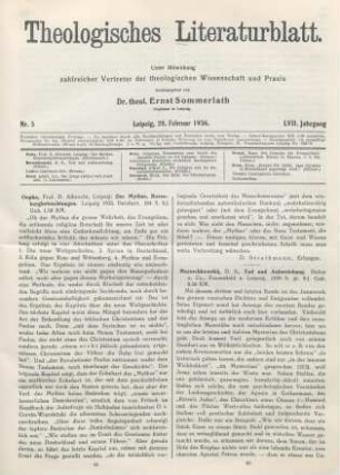 65-66 [Rezension] Oepke, Albrecht, Der Mythus