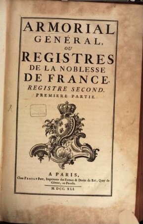 Armorial Général De La France : [ou registres de la noblesse de France], 2,1