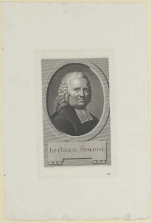 Bildnis des Ioh. Ioach. Spalding