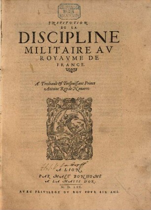 Institution de la Discipline militaire au Royaume de France