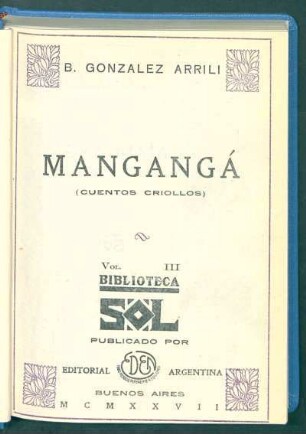 Mangangá : cuentos criollos