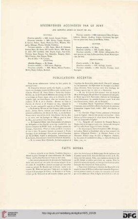 Récompenses accordées par le jury