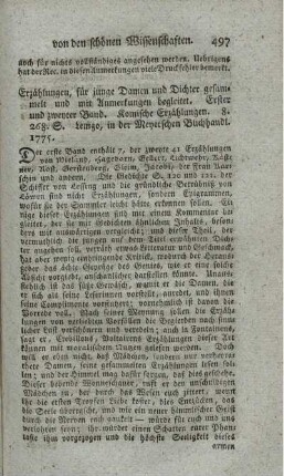 Erzählungen, für junge Damen und Dichter. Bd.1.2.