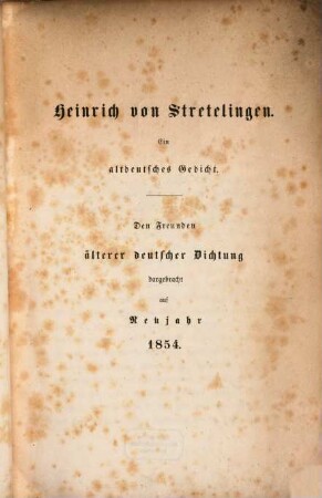 Ein altdeutsches Gedicht