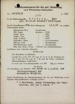 Strölin, Emil