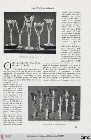 24: Old English glasses