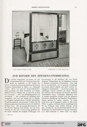 Zur Reform des Zeichen-Unterrichtes