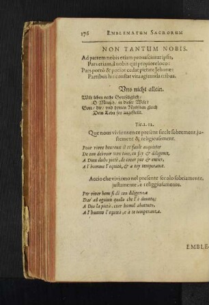 Non Tantum Nobis.
