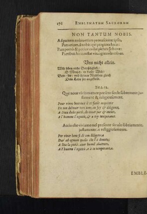 Non Tantum Nobis.