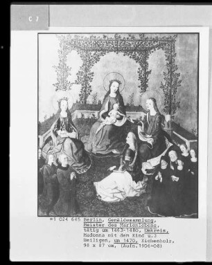 Maria mit dem Kind und drei Heiligen