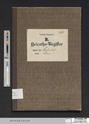 Heiratsregister Markendorf 1897