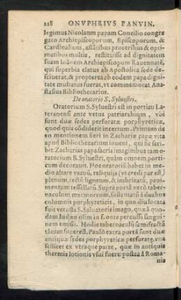 De oratorio S. Sylvestri.