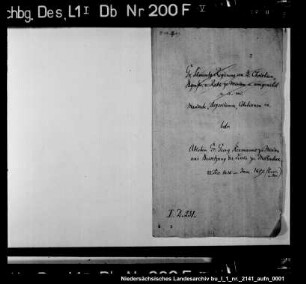 Tod und Begräbnis des Grafen Georg Hermann zu Holstein-Schaumburg