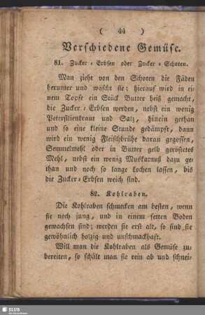 Verschiedene Gemüse