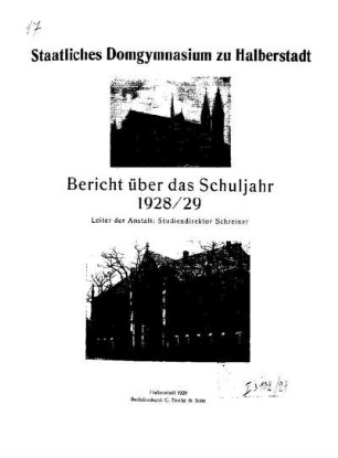 1928/29: Bericht ... - 1928/29