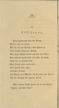 VI. Erklärung.