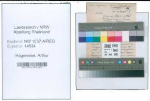 Entnazifizierung Arthur Hagemeier , geb. 20.09.1898 ()