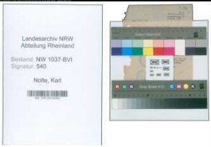 Entnazifizierung Karl Nolte , geb. 20.04.1885 (Schulrektor)