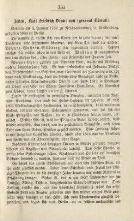 Zieten, Karl Friedrich Daniel von (genannt Liberati)