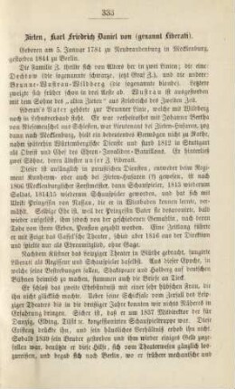 Zieten, Karl Friedrich Daniel von (genannt Liberati)
