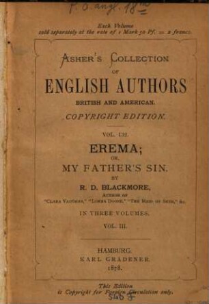 Erema; or, my father's sin, 3