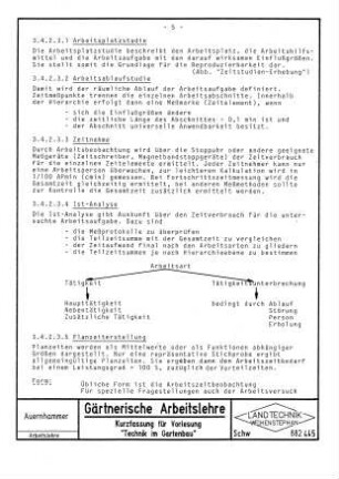 Gärtnerische Arbeitslehre