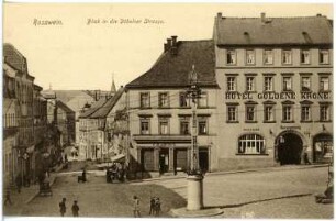 Roßwein. Blick in Döbelner Straße
