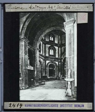 Pistoia, Madonna dell'Umiltà : Innenraumansicht zum Chor