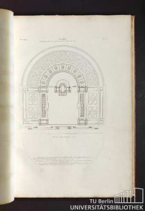 5eme. Cahier. Pl. 1. Lazaret. 1er grand prix proposé par l'academie en 1784 et remporté par Mr de Sr Hubert.