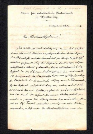 Brief von Lampert an R. v. Koenig