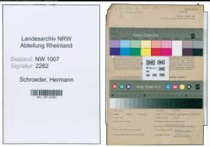 Entnazifizierung Hermann Schroeder , geb. 03.08.1899 (Werkmeister)
