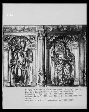Heiliger Johannes von Nepomuk und Heiliger Antonius Eremita