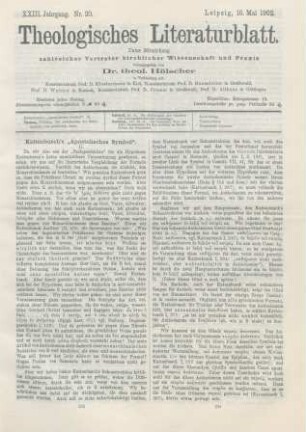 233-237 Kattenbusch's ʺApostolisches Symbolʺ
