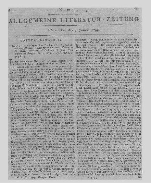 [Ahlefeld, C. v.]: Marie Müller. Berlin: Unger 1799