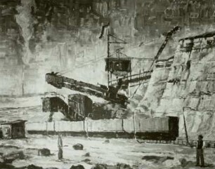 Bagger im Tagebau