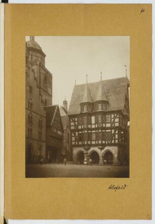 Rathaus, Alsfeld: Ansicht (aus: Skizzen- und Fotoalbum 19)