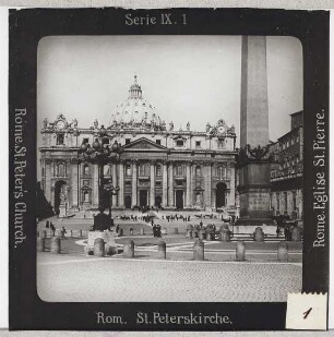 Rom: St. Peter, Fassade und Petersplatz