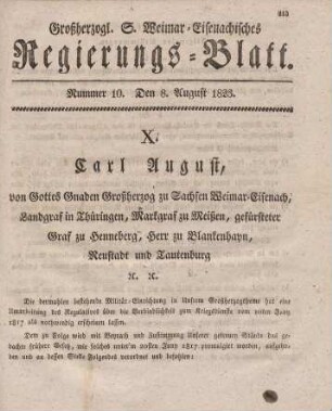Nr. 10 : 8. August 1823