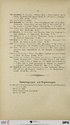 Berichtigungen und Ergänzungen