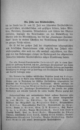 Die Fülle von Glückwünschen