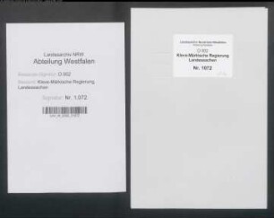 Wiedereinlösung der durch Graf Gerhard von der Mark verpfändeten Stadt und des Amts Neuenrade sowie der Kirchspiele Kierspe, Hülscheid, Valbert, Meinerzhagen und Rönsahl