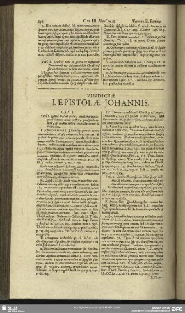 Vindiciae I. Epistolae Johannis