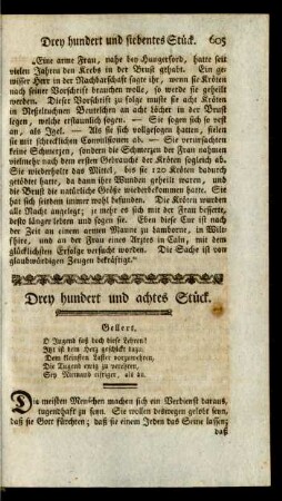 Drey hundert und achtes Stück