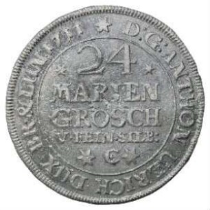 Fundmünze, 24 Mariengroschen (2/3 Taler), 1711