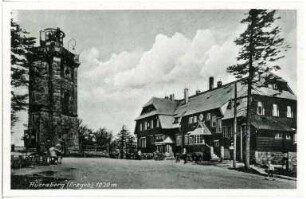 Auersberg. Gasthaus und Aussichtsturm