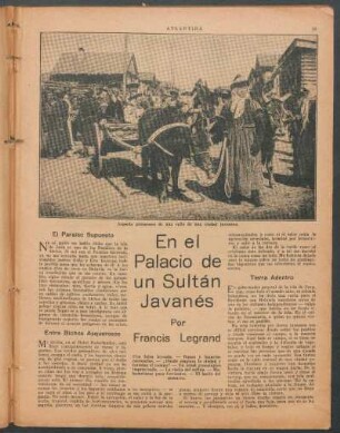 En el palacio de un Sultán Javanés