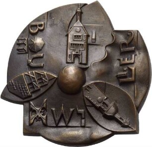 Medaille von Victor Huster auf die Stadt Bouxwiller (Elsass)
